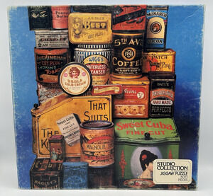 Vintage Milton Bradley Studio Collection Tin Can 500 Pc Jigsaw Puzzle USA